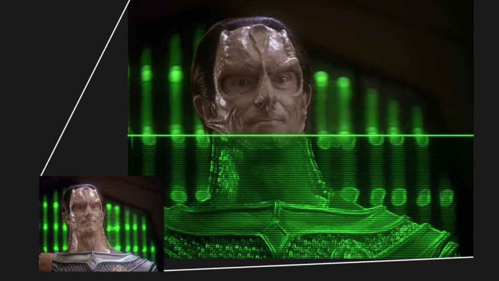 I'm watching 'AI upscaled' Star Trek and it isn't terrible